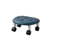 LSYHHXC Taburete con Ruedas de bajo Perfil, Taburete Giratorio 360 Grados, y polea, Baja Altura, Fitness for el hogar, niños Adultos, Oficina 16(Blue)