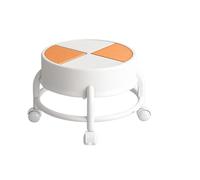 LSYHHXC Taburete pequeño Universal con Ruedas giratorias de 360 Grados for niños, Taburete bajo polea, Asiento Baja Altura, Silla rodante for habitación 16(Tachibana)
