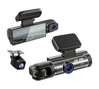 LSYQFB Dashcam para Honda Civic Type R FN2 EP3 EK9 FD2 FK2 FK8 FL5 2001-2025, Dashcam Delantera y Trasera con Tarjeta de 64 GB WiFi App Controlcon 24H Modo Aparcamiento Grabación Bucle