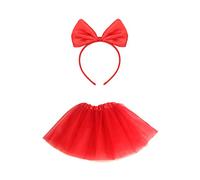 LSYYSL 1 Falda de Tul con 1 Diadema de Lazo, tutú Retro, Minifalda, Falda, tutú para Mujer para Carnaval, Ropa de Fiesta