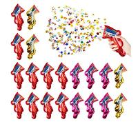 LSYYSL Juego de 20 cañones de confeti, para bodas, cumpleaños, aniversarios, San Valentín, carnaval.