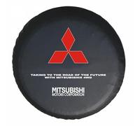 LSYZGRBC Funda para neumático de Repuesto para Coche,para Mitsubishi Pajero 4 2007-2017 Cubierta de llanta de Polvo e Impermeable Protector de Rueda,C 16in