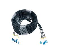 LSZH Cable blindado de Fibra Óptica para Exteriores, LC, Monomodo, 2 Núcleos, 4 núcleos, 6 núcleos, 8 núcleos, Cable de Conexión Retardante de Llama, Resistencia a la Tracción, 10 m a 50 m (6 núcleos