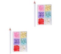 LSZOZPOSTER Nail accessories,2 Sets Nail Art Accessories Resin Charms Amulet Kawaii Nail 3D Nail Art Jewelry Nail Embellishments Floral Nail Art Resin Nail