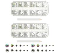 LSZOZPOSTER Nail accessories,4 Sets Nail Drill Nails Diamonds Nail Art Gems Diamonds for Crafts Nail Rhinestone Face Diamonds Nail Diamonds Decors Heart Nail