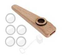 LT Easiyl 1 juego de instrumentos de madera Kazoo Orff Kazoo para guitarra, ukelele, violín, piano, acompañamiento con membrana incluida, 103 x 25 x 15 mm