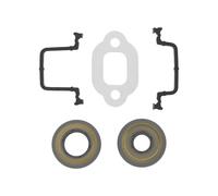 LT Easiyl 1 juego de juntas de motosierra compatible con Husqvarna 435 440 lado de embrague de 16,6 x 32 x 3,7 mm, lado de rueda magnética de 12 x 32 x 3,7 mm con junta de sellado, junta de cilindro