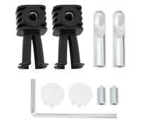 LT Easiyl 1 Juego de Pernos de Fijación para Inodoro Suspendido Compatible con Geberit Compatible con Grohe Kit de Anclaje para Inodoro Montado en La Pared de 38,8 X 75,5 Mm