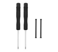 LT Easiyl 1 juego de reparación de pasadores de correa de reloj con 2 varillas de tornillo de metal, 2 destornilladores compatibles con Garmin Fenix 7X/7Xpro/6Xpro/5X Plus/3/3 HR, color negro