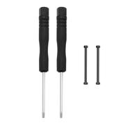 LT Easiyl 1 juego de reparación de pasadores de correa de reloj con 2 varillas de tornillo de metal, 2 destornilladores compatibles con Garmin Fenix 7/7pro/6/6pro/5/5 Plus, color negro