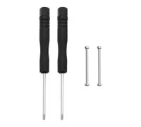 LT Easiyl 1 juego de reparación de pasadores de correa de reloj con 2 varillas de tornillo de metal, 2 destornilladores compatibles con Garmin Fenix 7/7pro/6/6pro/5/5 Plus, color plateado