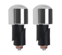 LT Easiyl 1 Par De Tapones para Manillar De Motocicleta, Tapones para Manillar De Motocicleta, Tapones para Manillar De Motocicleta, Tapones para Equilibrar El Peso del Manillar, Color Plateado