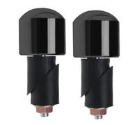 LT Easiyl 1 par de tapones sólidos para manillar de motocicleta, tapones de agarre para motocicleta, puños de motocicleta, tapones de equilibrio de peso, color negro