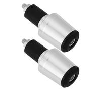 LT Easiyl 1 Par Tapones Manillar Motocicleta 7/8 Pulgadas Y 22 Mm Tapones Manillar Motocicleta Tapones Manillar Motocicleta Tapones Manillar Motocicleta Motos Cross Y Scooters (Plateados)