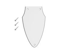 LT Easiyl 1 Protector de Púas de Guitarra de 3 Capas de Color Blanco Compatible con Gibson Flying V Neck Adjustment Rod Cover Accesorios de Guitarra Guitarra Eléctrica de Triple Capa Blanca Y Negra