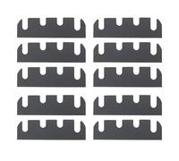 LT Easiyl 10 cuñas de bisagra de puerta de 0.040 pulgadas de grosor de 4.5 pulgadas de longitud, junta recubierta de negro, puertas residenciales y comerciales