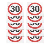 LT Easiyl 10 pegatinas de señal de límite de velocidad de 30 MPH para vehículo, impermeables, para límite de velocidad, 150 mm