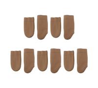 LT Easiyl 10 Protectores De Dedos De Cuero Para Fieltro De Aguja Color Marrón Para Fieltrar Agujas Para Tejer Dedal Herramientas Para Manualidades Costura Manualidades