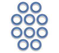 LT Easiyl 10 rodamientos de bolas sellados de goma MR105-2RS de 5 mm OD 10 mm de ancho, 4 mm de ancho, robot, helicóptero, RC, avión, rodamientos de bolas de ranura profunda