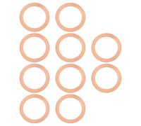 LT Easiyl 10 tapones de drenaje de aceite para automóvil, junta de cobre compatible con 451 FORTWO compatible con 451 SMART 32 x 22 x 1 mm