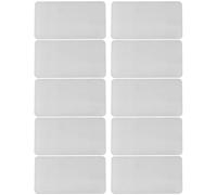 LT Easiyl 10 tarjetas de visita de acero inoxidable en blanco para clientes de la oficina en casa tarjetas de presentación para hacer uno mismo (85 x 55 x 0,9 mm)