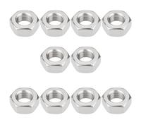 LT Easiyl 10 Tuercas Hexagonales de Cigüeñal M10x1 Mm Tuercas de Rosca Fina de Acero Inoxidable 304 Compatible con Simson S50 S51 S70 SR50 KR51 SR4 SR80
