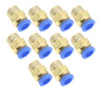 LT Easiyl 10 Uds. Conector De Empuje Neumático Recto Macho De 1/4 Pulgadas A Tubo OD De 8mm Conector De Conexión Rápida De Aire Comprimido