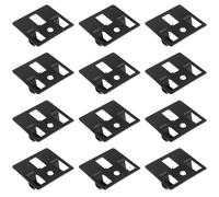 LT Easiyl 100 clips de metal compuestos para tarimas de tarima de placa decorativa de fijación oculta, clip de metal adecuado para ranuras en suelos compuestos (8 mm)