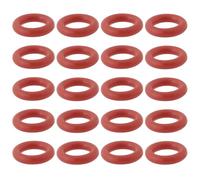 LT Easiyl 100 juntas tóricas de silicona de 70 A, durómetro de pieza, anillo de sellado de silicona, compatible con controlador de temperatura EATC, 7 x 4 x 1,5 mm, color rojo