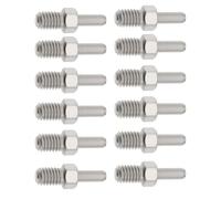 LT Easiyl 12 pines de repuesto para interruptor de cadena de bicicleta M5, 4,9 x 3,1 x 19,3 mm, para herramienta de extracción de cadena de bicicleta, color plateado