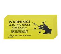 LT Easiyl 12 señales de advertencia de valla eléctrica de doble cara, señales de peligro de precaución para almacén, jardín, patio, granja, hogar, almacén (10 x 4 pulgadas)