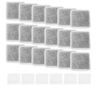 LT Easiyl 18 Piezas de Filtros de Repuesto para Agua de Mascotas Filtros de Algodón PP de Carbón Activado 55 X 55 X 17 Mm para Filtros de Fuente de Agua de Cerámica Color Blanco con Filtros de Bomba