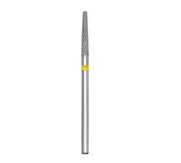 LT Easiyl 1pc Broca Cortadora Uñas Acero Carburo Tungsteno de 2,35 Mm Brocas Cónicas Uñas Amoladora Eléctrica para Quitar Revestimientos Acrílicos de Gel (dientes Extrafinos Amarillos XF)