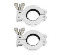 LT Easiyl 2 abrazaderas de vacío de 53 mm x 32 mm KF25 con anillo central de aleación de aluminio para tubos de brida de 40 mm