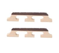 LT Easiyl 2 accesorios de repuesto para puente, 6 cuerdas, tres patas, ébano, arce, banjo, compatible con guitarra, ukelele