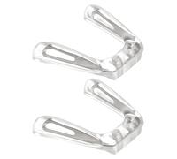 LT Easiyl 2 almohadillas nasales de silicona con núcleo de metal en forma de U para lupas, color plateado