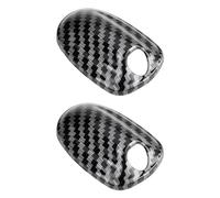LT Easiyl 2 cubiertas de boquilla de arandela de textura de fibra de carbono izquierda y derecha compatibles con MINI F55 F56 F57 Cooper S JCW