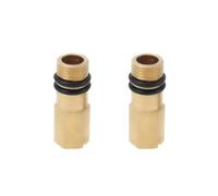 LT Easiyl 2 grifos de entrada de agua fría y caliente M10 de latón roscado, tubo flexible, entrada de agua para baño y cocina, grifos mezcladores de 10 mm