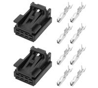 LT Easiyl 2 Juegos de 4 Pines Interruptor Elevador de Puerta Conector Hembra de Arnés de Cableado Automático 8K0973754 Reemplazo Compatible con Volks-wagen