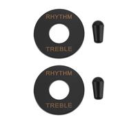 LT Easiyl 2 Juegos de Puntas Y Placa para Interruptor de Palanca de 3 V¨ªas de 3,5 Mm Compatible con Epiphone Les Paul 13 X 35 Mm Color Negro
