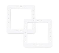 LT Easiyl 2 Juntas de Brida de Doble Capa Junta de Labio 145 X 140 mm Junta de Sellado de Boca Cuadrada para Mini Skimmer de Piscina Color Blanco