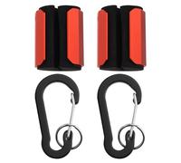 LT Easiyl 2 Piezas de Aleación de Aluminio Ligero Portátil Señuelo Caña de Pescar Percha Creek Rod Clips Soporte de Caña de Pescar Portátil Clip de Caña de Pescar Rojo