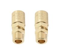 LT Easiyl 2 piezas Válvula de seguridad para compresor de aire industrial de latón con interruptor de apertura y cierre automático, alivio de presión de 10 bares, conector macho BSP de 1/4"