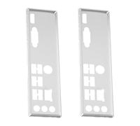LT Easiyl 2 Placas Traseras Protectoras de E/S para Carcasa de Ordenador Compatible con MSI H510M-A Pro Bomber Plateado