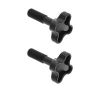 LT Easiyl 2 pomos de plástico para fijación de toldo de jardín, accesorios para muebles de exterior, para conectar el marco del cobertizo de lluvia al columpio de jardín, color negro, M12 x 57 mm