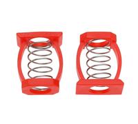 LT Easiyl 2 resortes de hebilla en C para bisagra de bicicleta, abrazadera de bisagra de límite de bicicleta, compatible con bicicleta plegable Brompton, color rojo, accesorios para bicicleta en forma