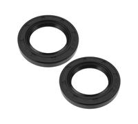 LT Easiyl 2 sellos de aceite de eje métrico TC de doble labio de goma para rodamientos sellados, maquinaria, equipo hidráulico, 30 x 47 x 7 mm, color negro