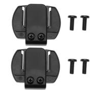 LT Easiyl 2 soportes de intercomunicador Bluetooth para casco de motocicleta, soporte de intercomunicador Bluetooth, clip de montaje compatible con intercomunicador de motocicleta serie V6 V4