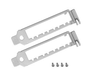 LT Easiyl 2 Soportes de Perfil Bajo para Tarjeta de Red con 4 Tornillos Compatible con Intel X710-DA4 I350-F4