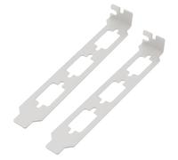 LT Easiyl 2 soportes deflectores de altura completa DB9VGA de tres agujeros para tarjeta de red de computadora, 12 cm